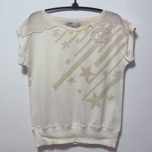 Stussy Girls Ashleigh Tee – Ivory Size M NWT